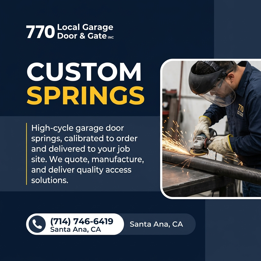 770 Local Garage Door & Gate INC - Custom Springs Access Solutions