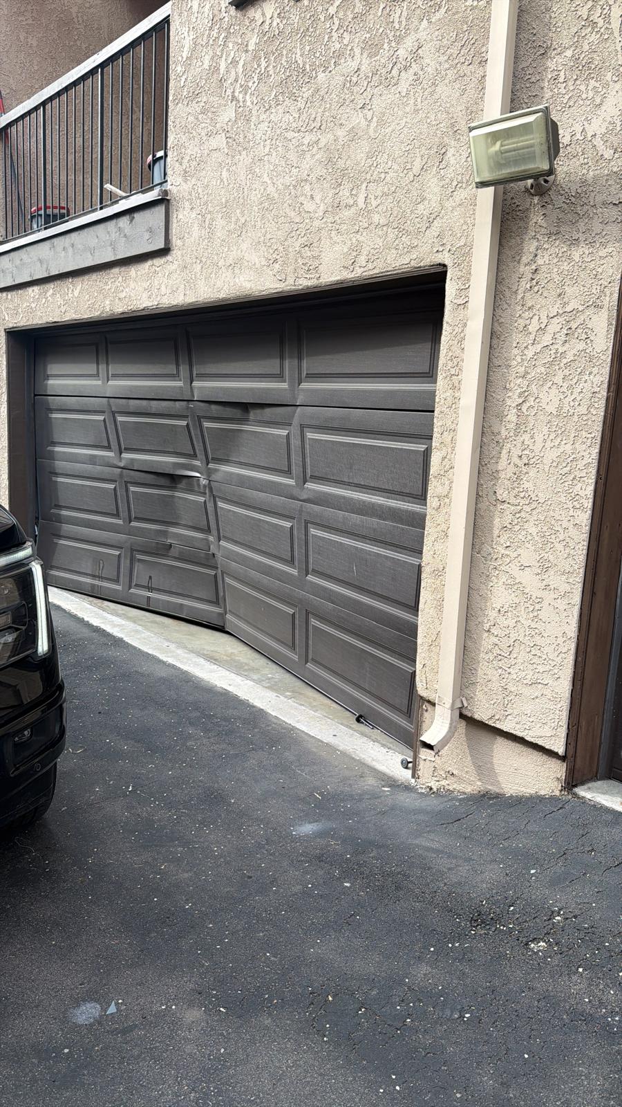 Custom carriage-house garage door installation